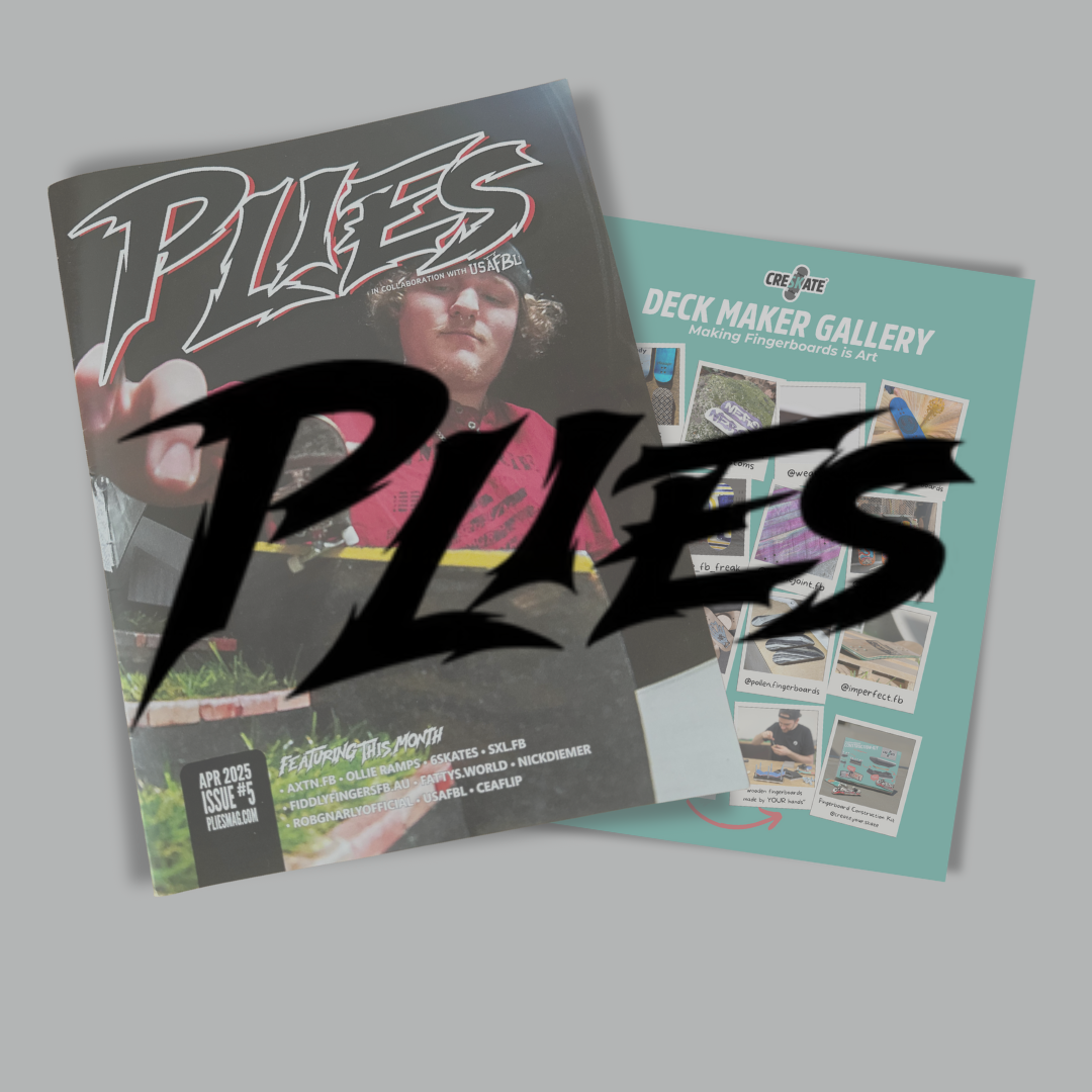 Deck-Maker-Gallery in PLIES Fingerboarding Magazine