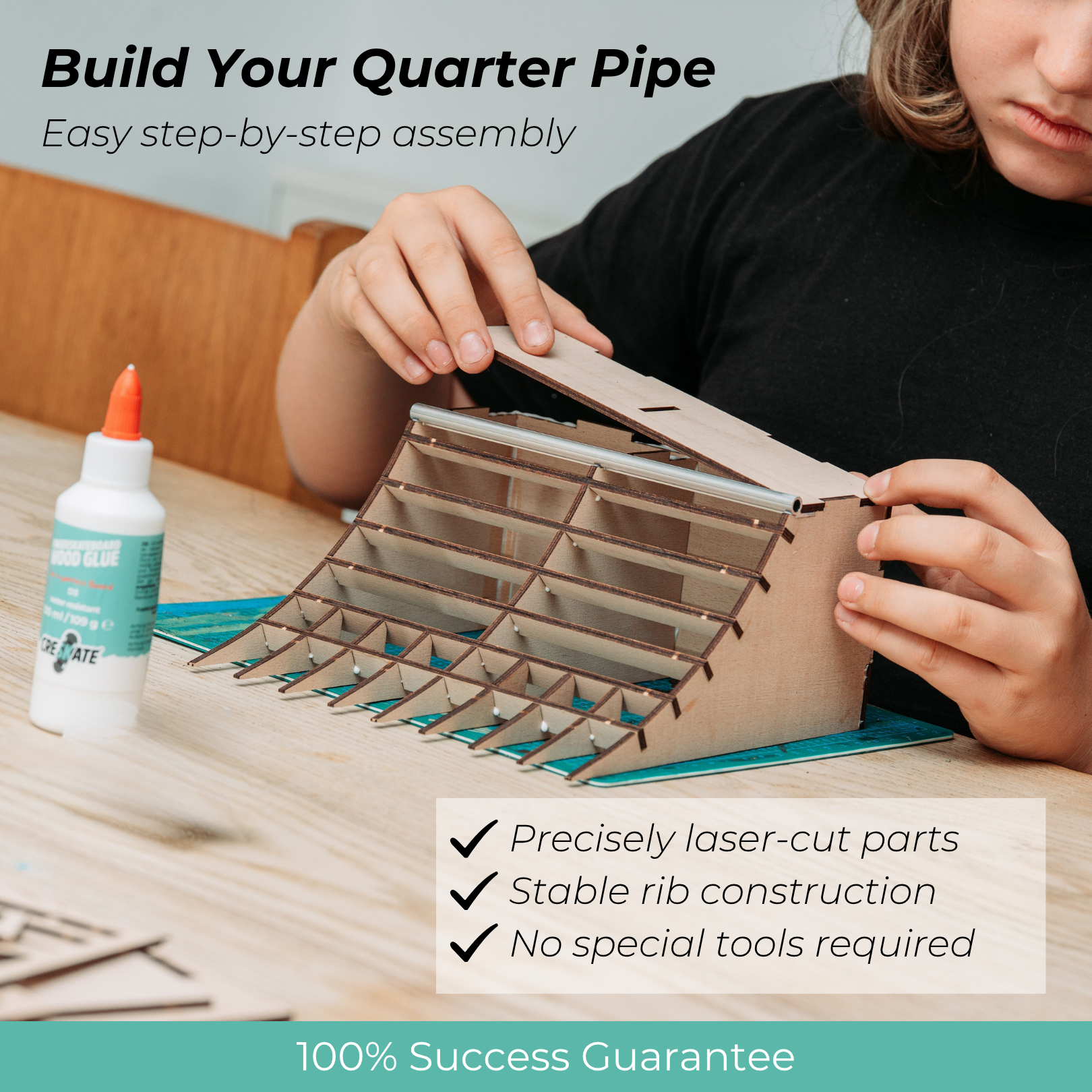 DIY Wooden Quarter Pipe Kit