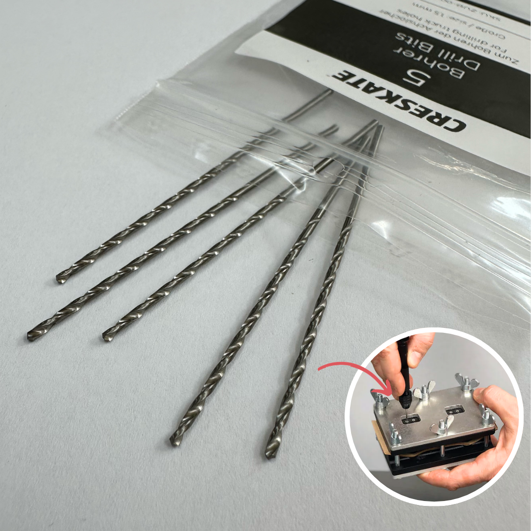CRESKATE 1.5 mm drill bits used with the Drilling Tool