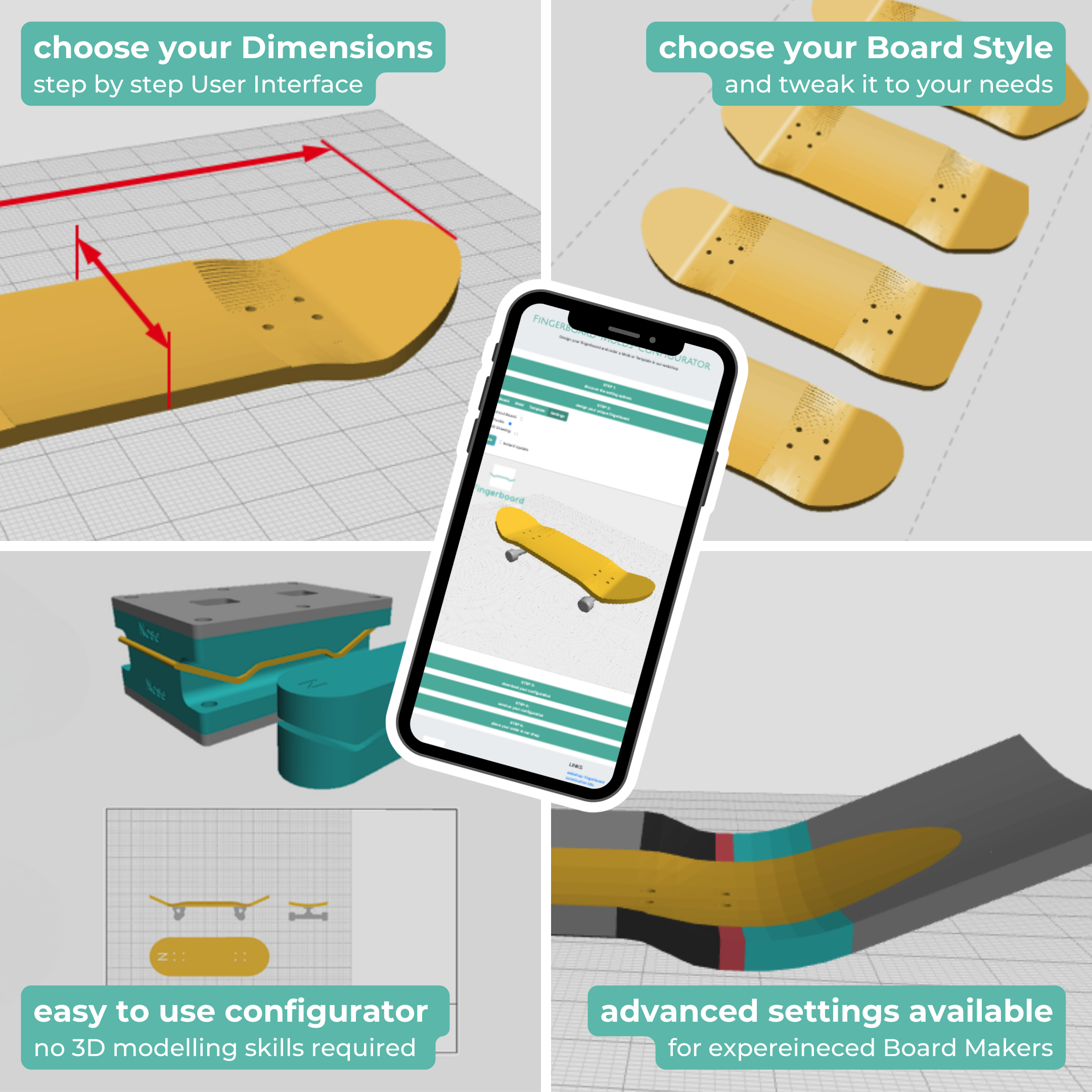 Fingerskateboard Construction Kit - for Experts