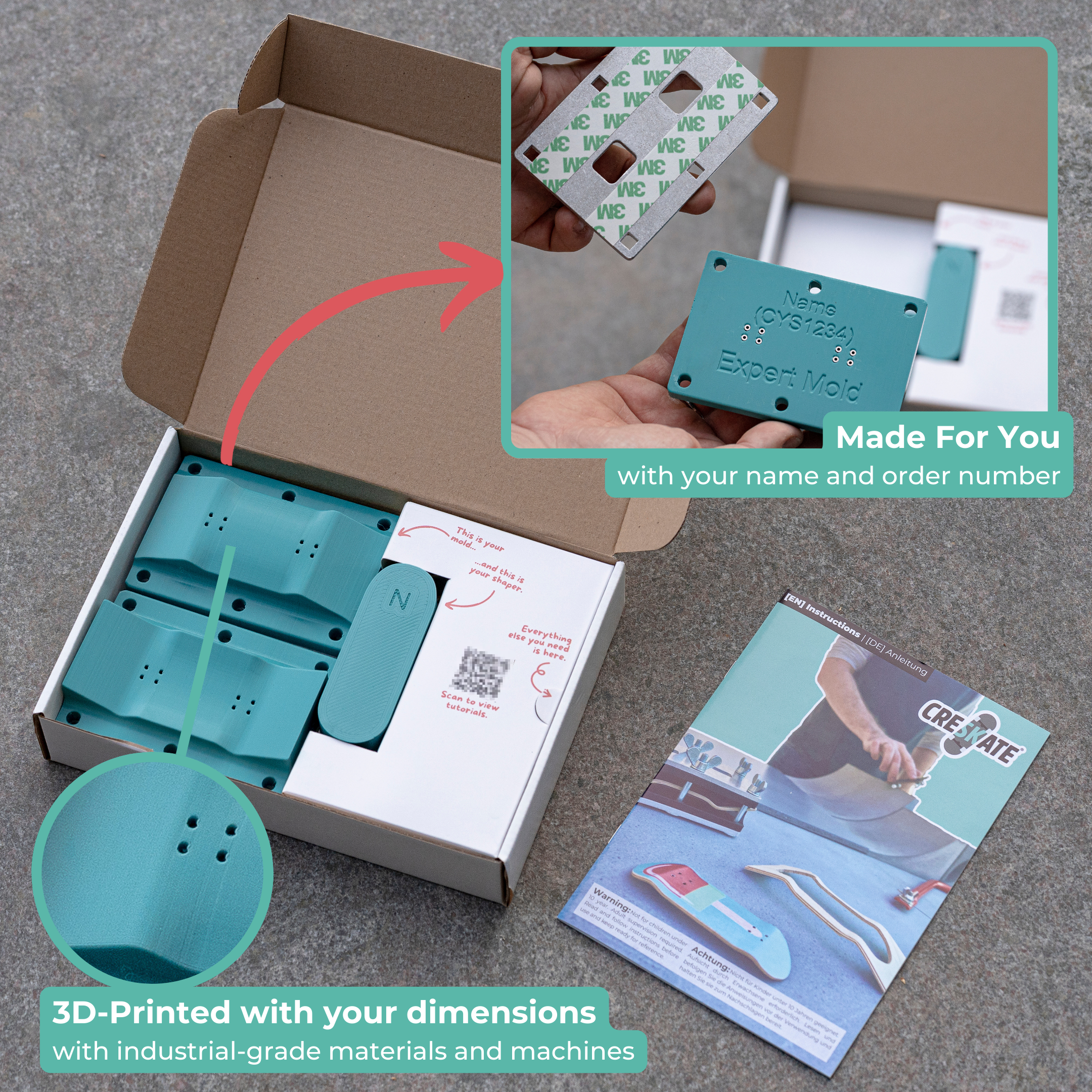 Fingerskateboard Construction Kit - for Experts