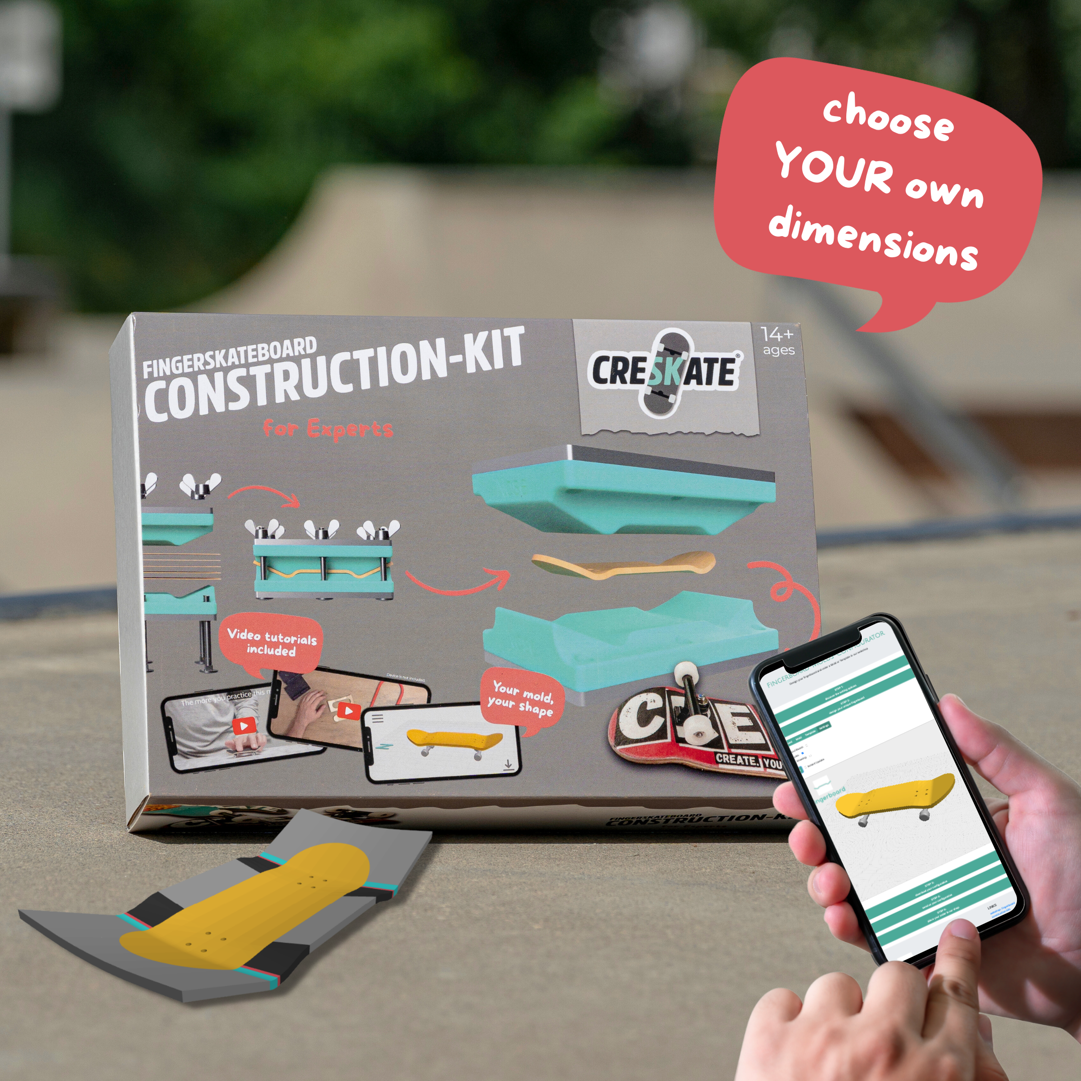 Fingerskateboard Construction Kit - for Experts