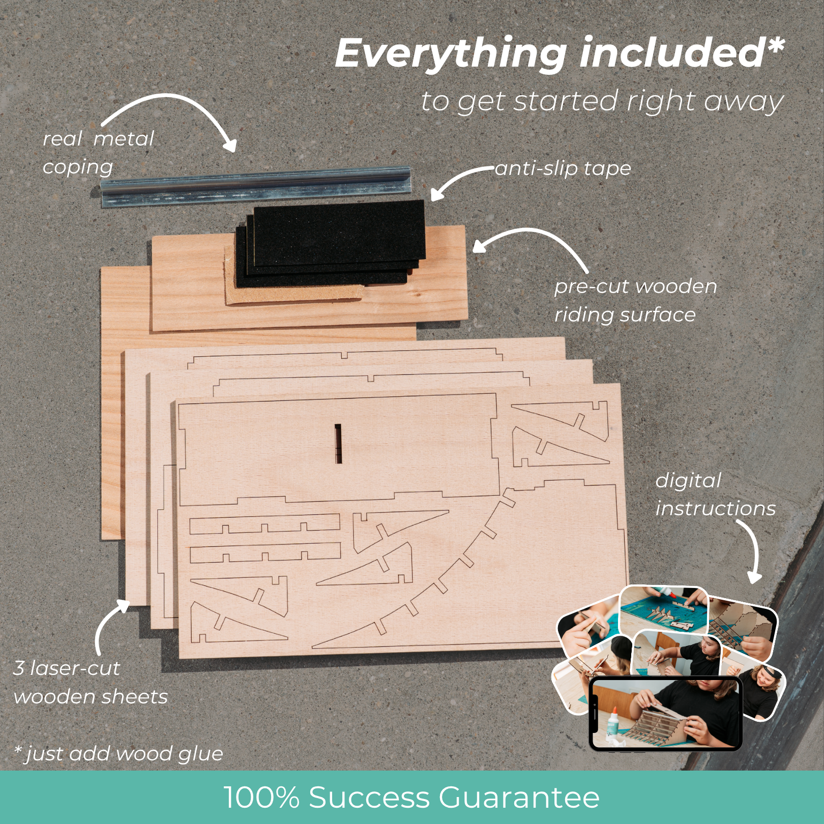 DIY Wooden Quarter Pipe Kit