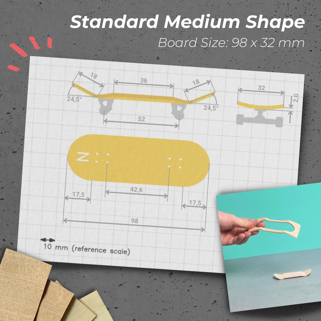 Fingerskateboard Construction Kit - for Beginners