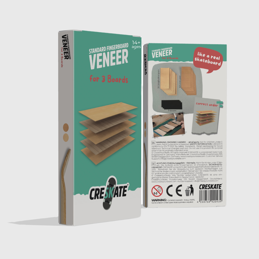 Standard Fingerboard Furnier - 3 Boards